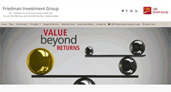 Desktop Screenshot of friedmaninvestmentgroup.com